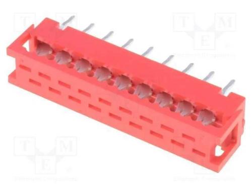 Fio-placa, passo, PIN: 18, IDC,THT, para PCB,para.