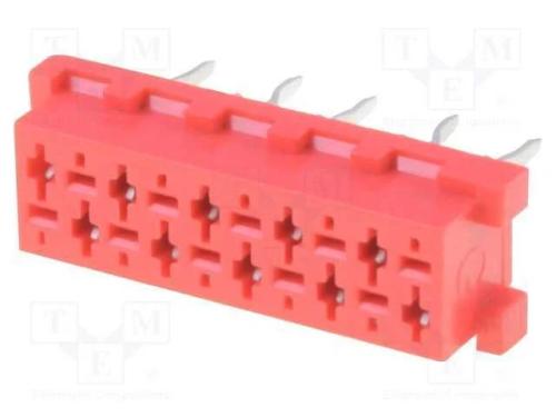 Fio-placa, tomada, fêmea, PIN: 10, THT, para PCB,.
