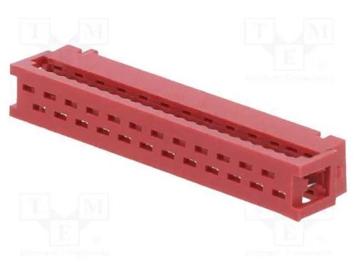 Placa- fio/placa, ficha, macho, PIN: 24, IDC, par.