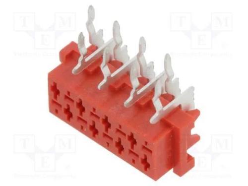 Fio-placa, tomada, fêmea, PIN: 8, THT, para PCB, .