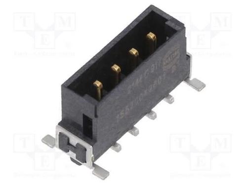 Conector: Placa-Placa, Macho, Pin: 4, 2,54mm, Har-Flex Power, 20a