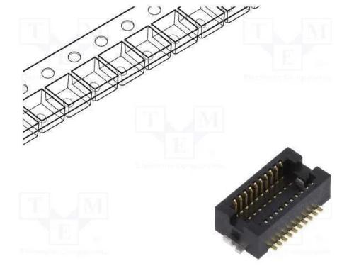 Conector: Placa-Placa, Macho, Pin: 20, 0,5mm, H: 2,3mm, Df12n, Smt