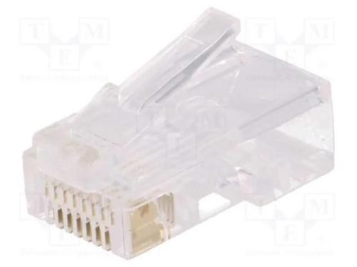 Ficha, RJ45, PIN: 8, Contatos: bronze de fósforo,.