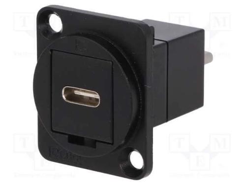 Adaptador, Usb C Tomada-Frente,Usb C Ficha-Traseira, Ft, Usb-C