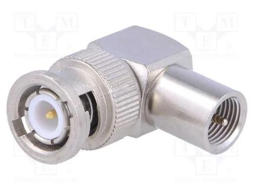 Adaptador, BNC macho,FME macho, angulares 90