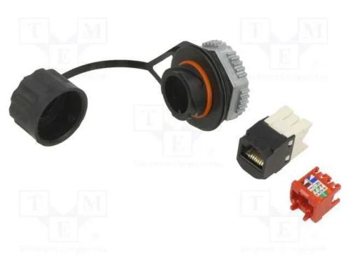 Tomada, RJ45, PIN: 8, Cat: 5e, Sistema: 8p8c, Blo.