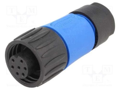 Conector: redondos, ficha, com cabo, PIN: 7, fême.