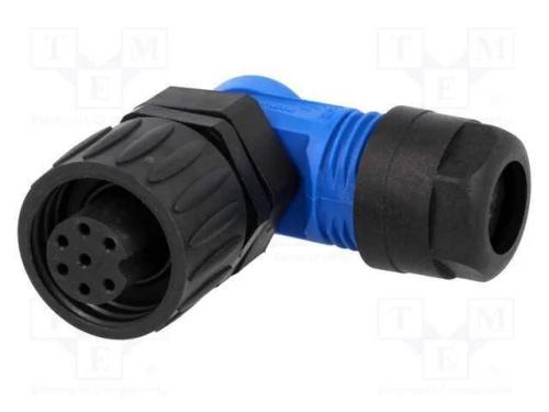 Conector: redondos, ficha, com cabo, PIN: 7, fême.