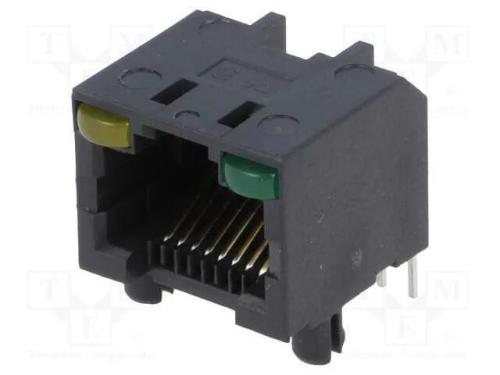 Tomada, RJ45, PIN: 8, Cat: 5, não blindados,com d.