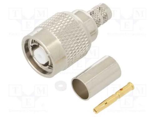 Ficha, Rp-Tnc, Reverse,Fêmea, Simples, 50o, Cerrar, com Cabo, Ptfe