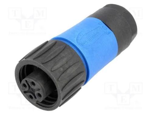 Conector: redondos, ficha, com cabo, PIN: 4, fême.