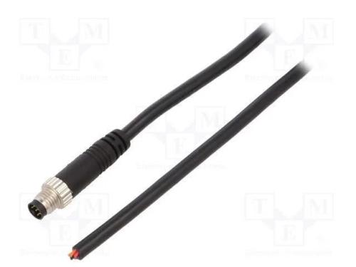 Conector: M8, 1m, macho, PIN: 6, simples, ficha, .