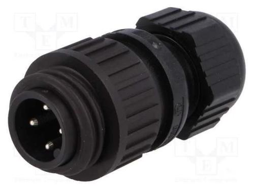 Conector: redondos, ficha, macho, IP67, CA, PIN: .