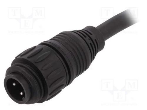 Conector: redondos, ficha, PIN: 4, macho, fios, E.