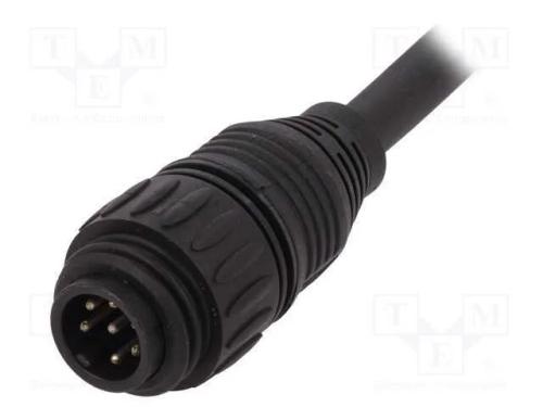 Conector: redondos, ficha, PIN: 7, macho, fios, E.