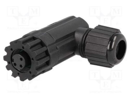 Ficha, M12, Pin: 4, Fêmea, Código A-Devicenet / Canopen, com Cabo