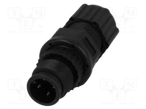 Ficha, M12, Pin: 4, Macho, Código A-Devicenet / Canopen, com Cabo