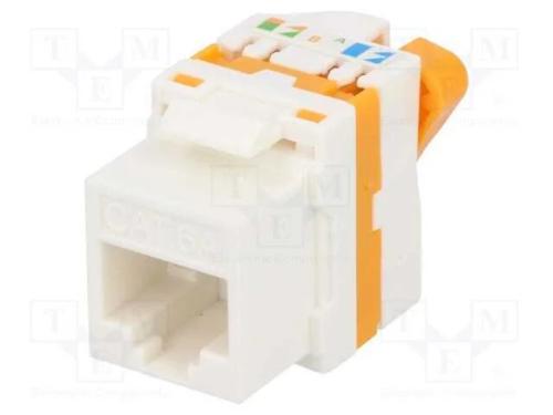Tomada, RJ45, PIN: 8, Keystone, Sistema: 8p8c, ID.