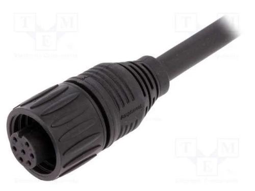 Conector: redondos, ficha, PIN: 7, fêmea, fios, E.