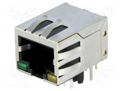 Tomada, RJ45, PIN: 8, blindadas,com díodo LED, Si.