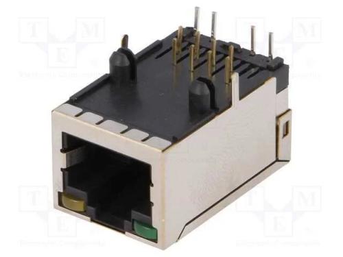 Tomada, RJ45, PIN: 8, blindadas,com díodo LED, Si.