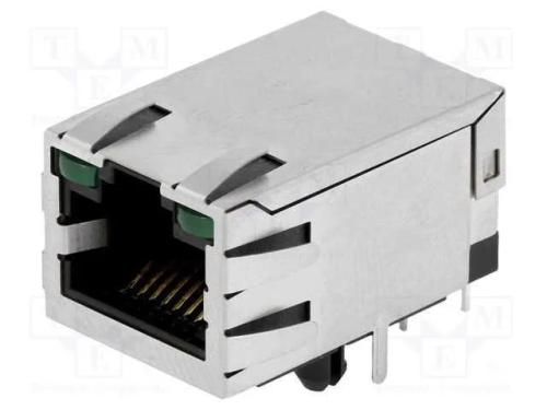 Tomada, RJ45, PIN: 8, blindadas,com díodo LED, Si.