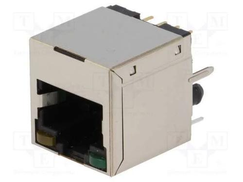 Tomada, RJ45, PIN: 8, blindadas,com díodo LED, Si.