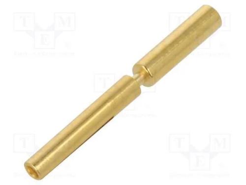 Contacto, Fêmea, Dourado, 0,13÷0,25mm2, Cerrar, com Cabo