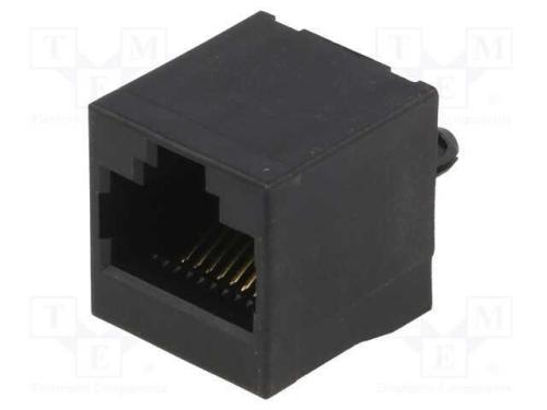 Tomada, RJ45, PIN: 8, Sistema: 8p8c, para PCB, TH.
