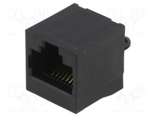 Tomada, RJ45, PIN: 8, Sistema: 8p8c, para PCB, TH.