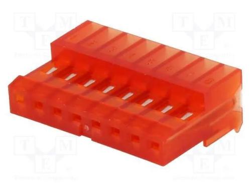 Ficha, fio-placa, fêmea, PIN: 8, 2,54mm, IDC, com.