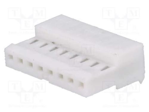 Ficha, fio-placa, fêmea, PIN: 8, 2,54mm, IDC, com.