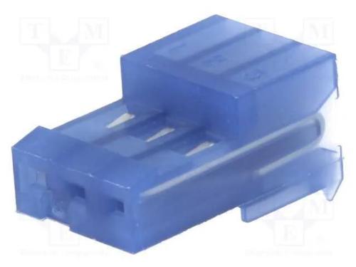 Ficha, fio-placa, fêmea, PIN: 3, 2,54mm, IDC, com.