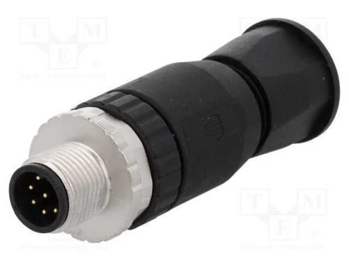 Ficha, M12, Pin: 8, Macho, Código A-Devicenet / Canopen, com Cabo