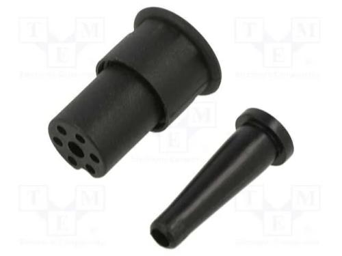 Conector: redondos, ficha, fêmea, PIN: 6, com cab.