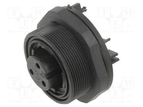 Conector: redondos, tomada, fêmea, PIN: 3, rosca .
