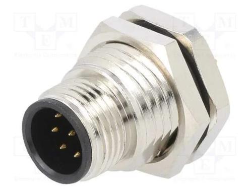 Tomada, M12, Pin: 8, Macho, Código A-Devicenet / Canopen, Tht, Ipx7