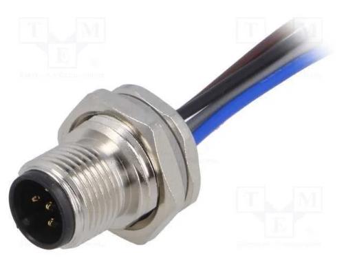 Tomada, M12, Pin: 5, Macho, Código A-Devicenet / Canopen, Fios