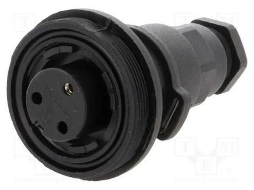 Conector: redondos, ficha, fêmea, PIN: 3, rosca e.