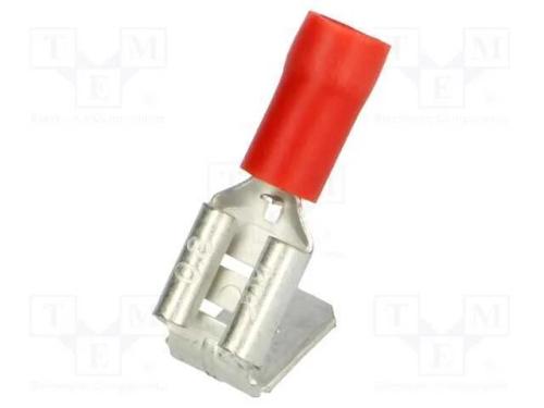 Conetor: plano, 6,3mm, 0,8mm, fêmea/macho, 0,25÷1.
