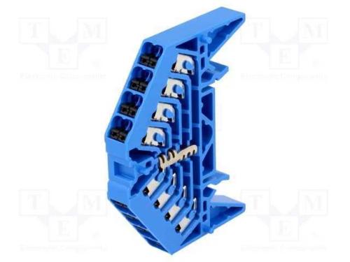 Conector: de carril, 1,5mm2, faixas: 1, braçadeir.