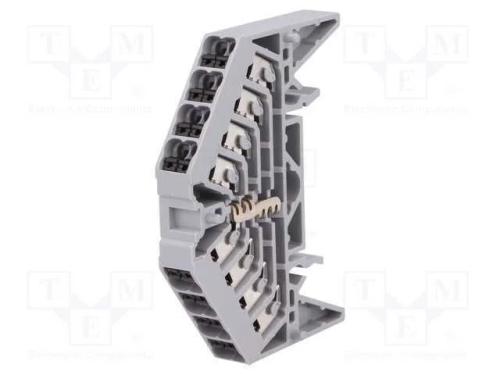 Conector: de carril, 1,5mm2, faixas: 1, braçadeir.