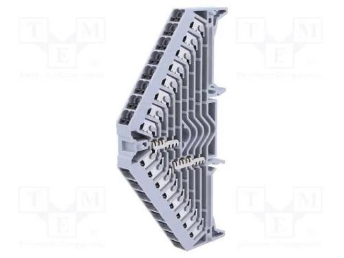 Conector: de carril, 1,5mm2, faixas: 1, braçadeir.