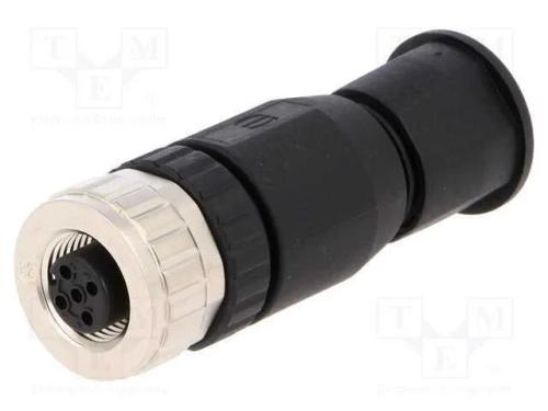 Ficha, M12, Pin: 5, Fêmea, Código A-Devicenet / Canopen, com Cabo