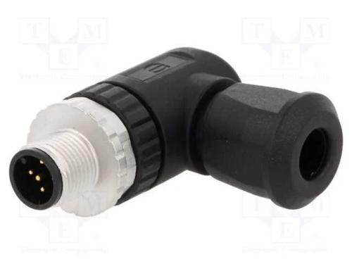 Ficha, M12, Pin: 5, Macho, Código A-Devicenet / Canopen, com Cabo