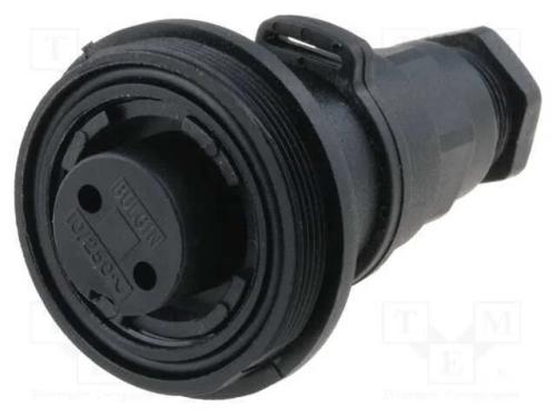 Conector: redondos, ficha, fêmea, PIN: 2, rosca e.