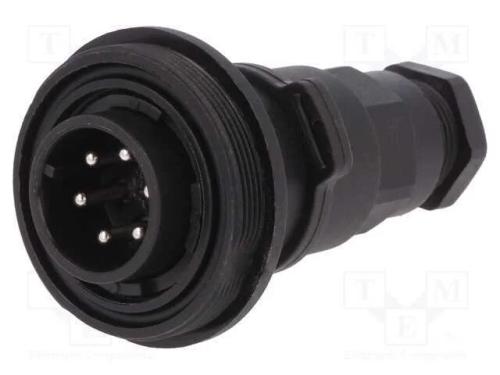 Conector: redondos, ficha, macho, PIN: 6, rosca e.