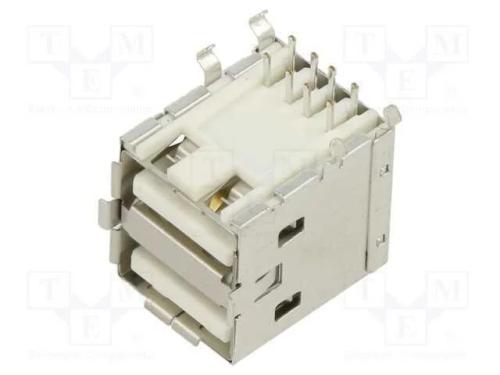 Conector: USB A, PIN: 4, THT, angulares 90, Cober.