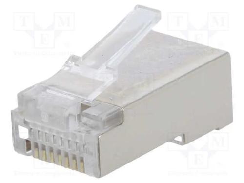 Ficha, RJ45, PIN: 8, Cat: 5e, blindadas, Sistema:.