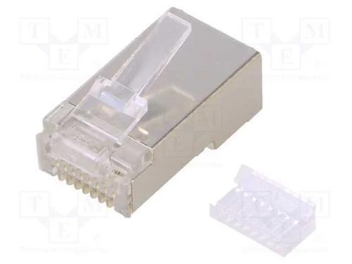 Ficha, RJ45, PIN: 8, Cat: 5e, blindadas, Sistema:.